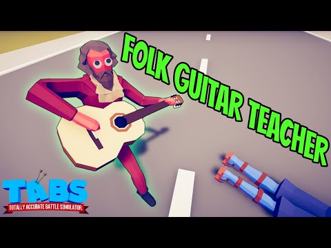🎸Folk Guitar Teacher vs EVERY FACTION - Totally Accurate Battle Simulator TABS Mod Egypt Update