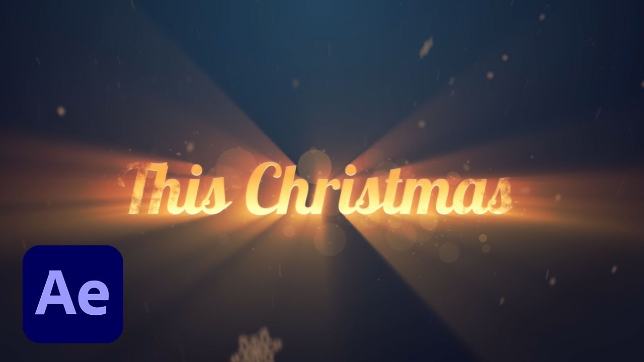 How To Create a Christmas Trailer Title in After Effects