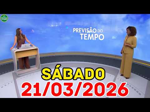 PERIGO NO RIO GRANDE DO SUL: 90mm de chuva e ventos forte hoje | Previsão do Tempo Jornal Hoje 21/03