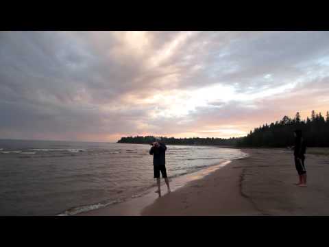 Ladoga trumpeter sound of waves
