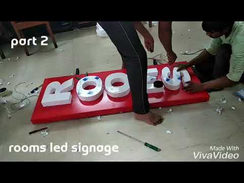 Led board sign making