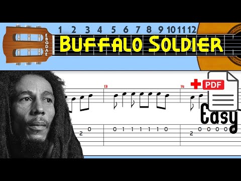 Bob Marley - Buffalo Soldier Guitar Tab (w/chords)