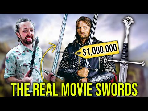 Trying not to destroy $1,000,000 LOTR swords at WETA WORKSHOP