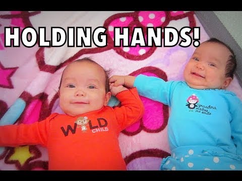 Twins Holding Hands! - June 30, 2014 - itsjudyslife Daily Vlog