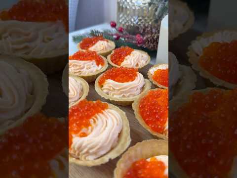 Любимая крабовая закуска на Новый год 🎄 #тарталетки#икра#вкуснопростоибюджетно#еда#рецепты