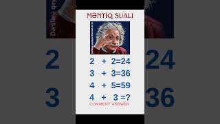 Math QuizMəntiq sualı məntiq mantık logic mantik maths логика