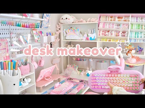 $1000 desk + stationery organization makeover for my SUBSCRIBER✨🎀
