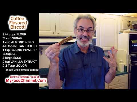 Coffee Biscotti Recipe with Instant Coffee