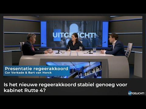 Uitgelicht! 15 december 2021 - Cor Verkade en Bart van Horck over het nieuwe regeerakkoord Rutte 4