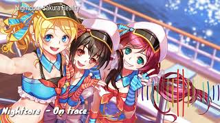 Nightcore  - On Trace [Lyrics] - {Les Enfoirés}