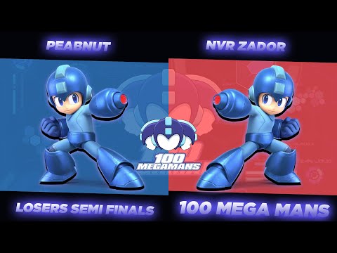 Peabnut vs NVR Zador \\ Losers Semi Final \\ 100 Mega Mans \\ SSBU