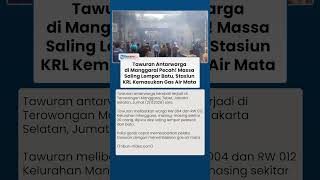 Pecah! Tawuran Antarwarga di Manggarai Dipicu Saling Lempar Petasan & Batu, Polisi Pukul Mundur