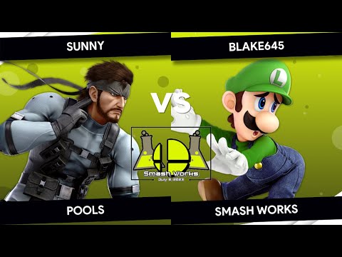 Smash Works - Sunny (Snake) vs Blake645 (Luigi) - Pools