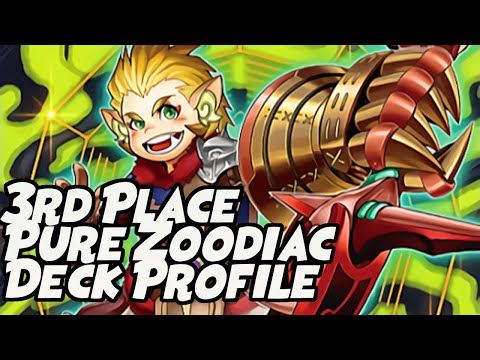 My 3rd Place Pure Zoodiac Deck Profile! Yu-Gi-Oh!