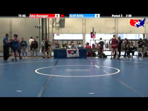 Zeke Honegger vs. Scott Reilly at 2013 Junior Nationals - FILA - GR