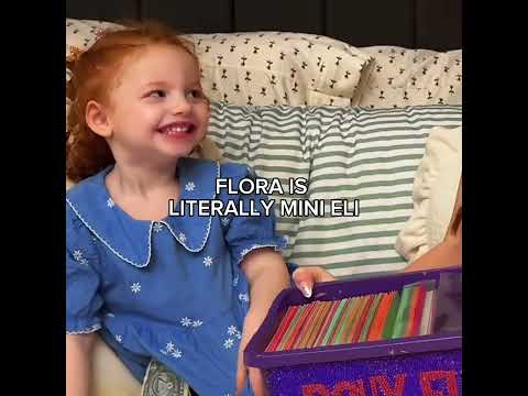 Flora is literally Eli and Noah’s child #flora #eliana #elianakalogeras #mini #shortsfeed