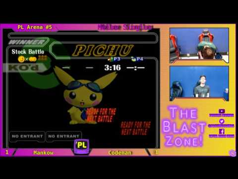 PL Arena #5 - SSBM: mankow (Falco) vs codeman (Pichu)