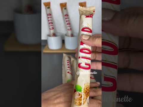 [ASMR] Unwrapping Giotto Original Hazelnut and Cream Flavour #shorts  #asmr #giotto #chocolate