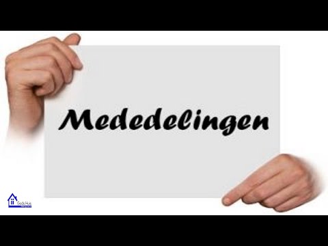 Mededelingen