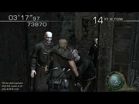 [TAS] RE4 Mercenaries: Leon/Castle 366970 w/314 Kills by Ubercapitalist (4K)
