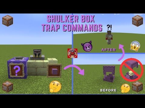 Minecraft Hacks: Secret Shulker Box Trap Commands!