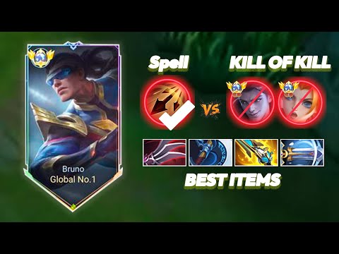 PART 137 BRUNO BEST BUILD 2025 BUILD TOP 1 GLOBAL BRUNO GAMEPLAY l MLBB
