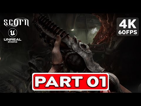 SCORN Gameplay Walkthrough Part 1 FULL GAME [4K60FPS ULTRAHD PC] -