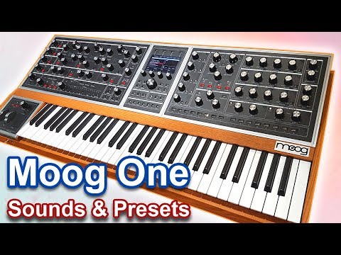 MOOG ONE | Sounds, presets & ambient soundscapes 【SYNTH DEMO】