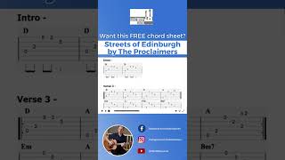 FREE CHORD SHEET - Streets Of Edinburgh by The Proclaimers | Ian O'Brien