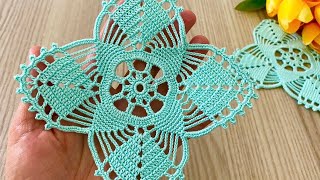 🩵Extraordinary Crochet Square Motif🩵How to Make a Unique Pattern for Runners and Blouses
