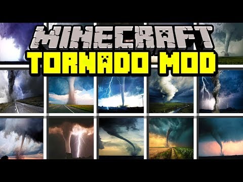 Minecraft TORNADO MOD! | SURVIVE AGAINST REALISTIC TORNADOS! | Modded Mini-Game