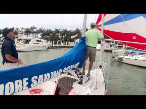 Offshore Sailing School - How to Jibe a Symmetric Spinnaker