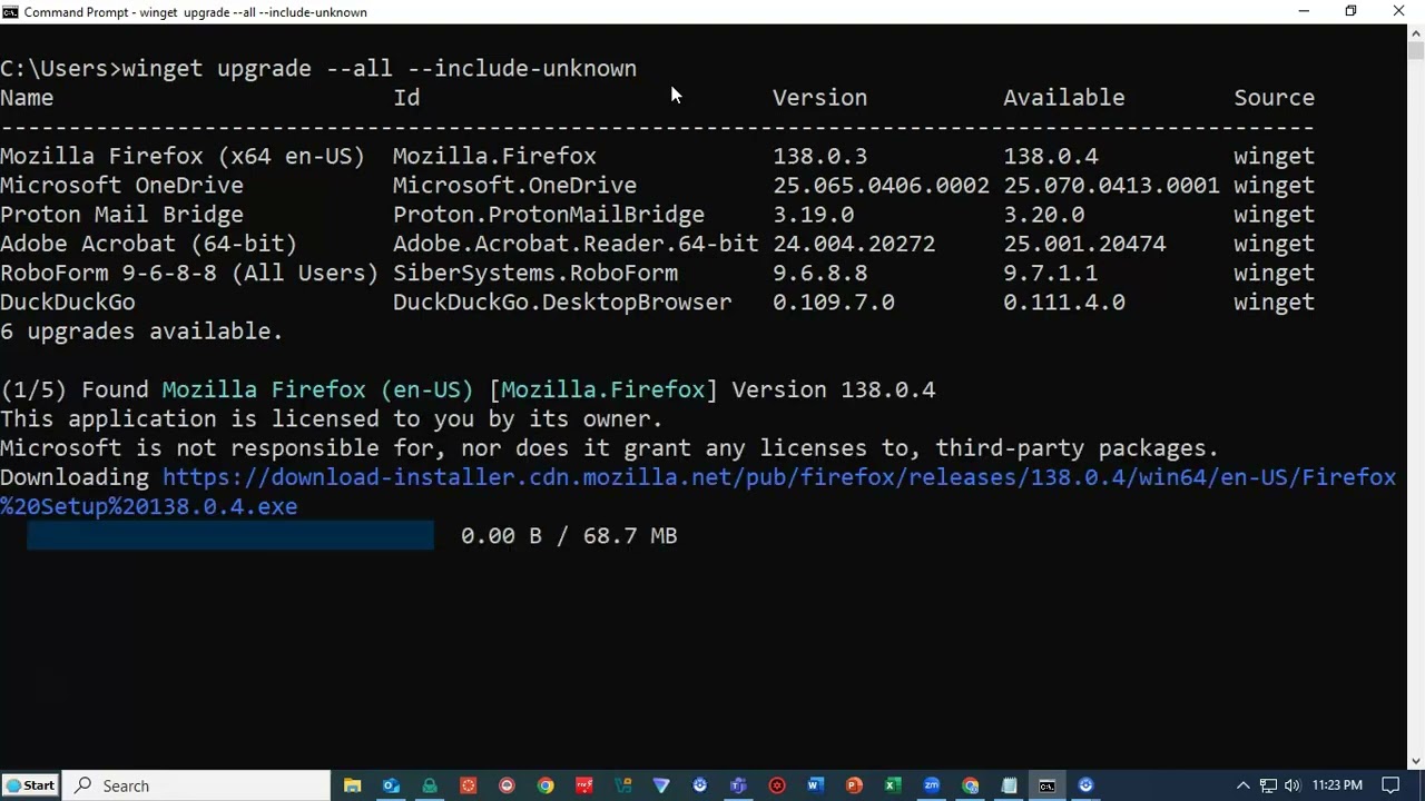 Upgrade Your Applications Automatically Using Winget