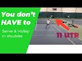 You don’t HAVE to serve & volley in doubles | TENNIS DOUBLES STRATEGY