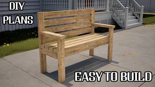 How to Build a Simple 2x4 Outdoor Bench