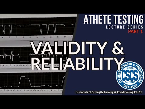 Performance Testing | Validity & Reliability | CSCS Chapter 12