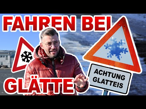 SLIPPERY ROADS 😱 Safe driving in snow and ice! | Brake test with & without ABS 🚗❄️