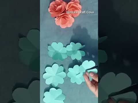 How To Make DIY Paper Flowers|| Easy Paper Flowers #diy #foryou #craft #flowers #viral #short #100k