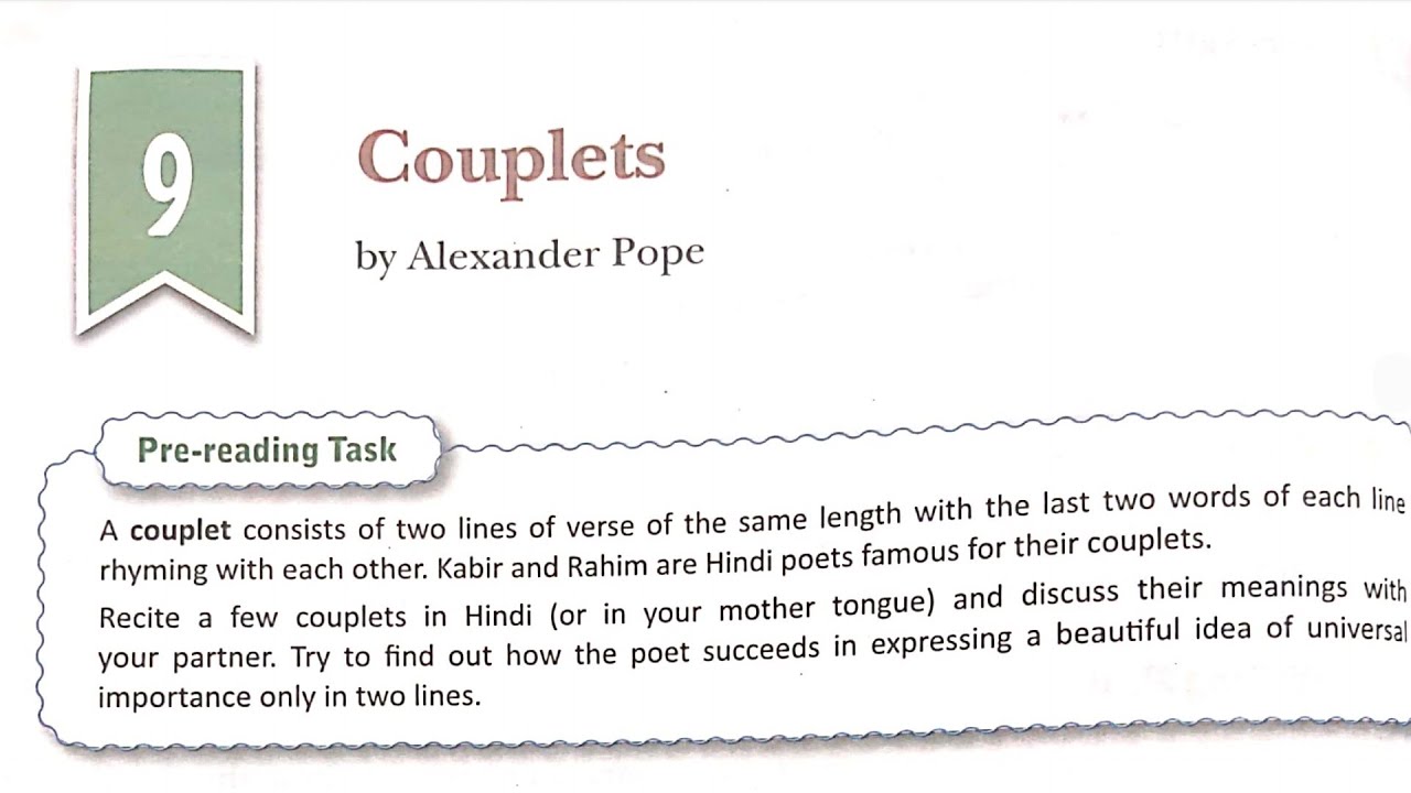 Watch video Couplets by Alexander Pope - DAV Class 8 English Now Couplets by Alexander Pope - DAV Class 8 English