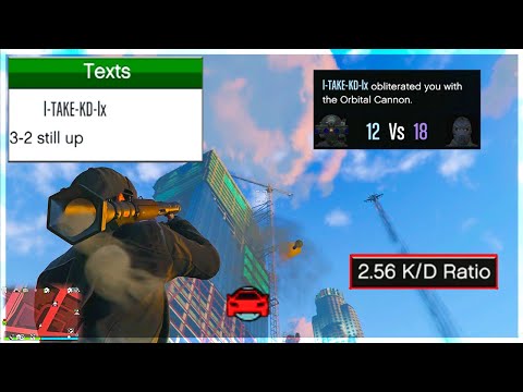I Sniped a 2.56 KD Griefer Out His Jet After He Spent $750,000 On Me In GTA 5 Online