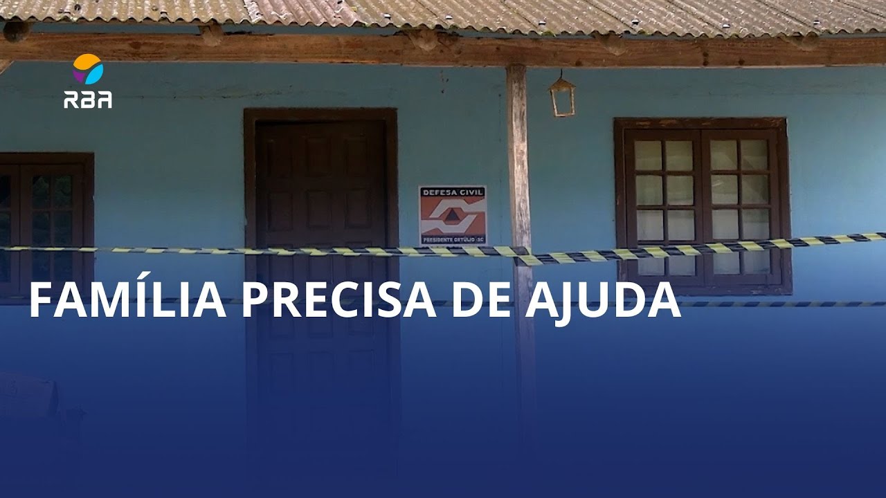 Família de Presidente Getúlio pede ajuda para recomeçar
