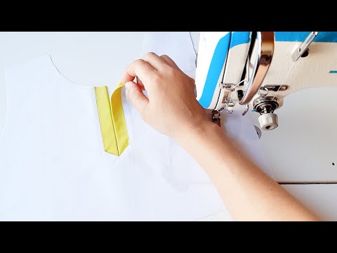 way for sewing neck with slit easy very / Sewing Tips and tricks clever / DIY Sewing Tips