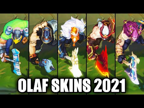 All Olaf Skins Spotlight (League of Legends)