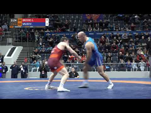 1/4 FS - 86 kg: S. BROOKS (USA) v. V. VALIEV (RUS)