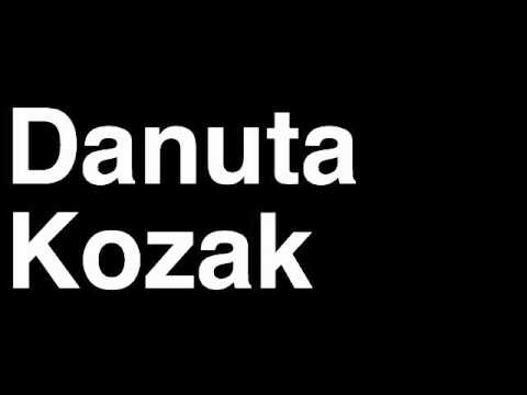 How to Pronounce Danuta Kozak Hungary Gold Medal Women's Kayak 500m London 2012 Olympics Video