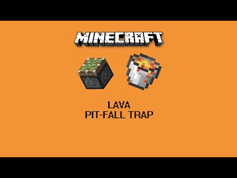 Minecraft: Easy Lava pit-fall trap