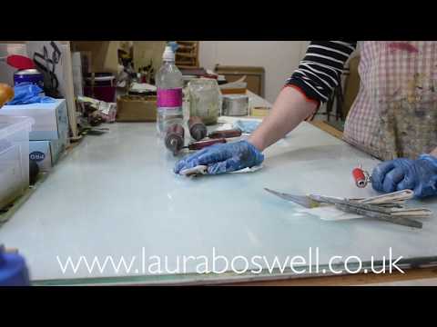 Reduction Lino with Laura Ep 31, Cleaning up Oil Based Printing Ink for Linocut Printmaking