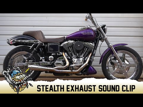 Stealth Harley Dyna Exhaust Sound Clip - DeadbeatCustoms.com