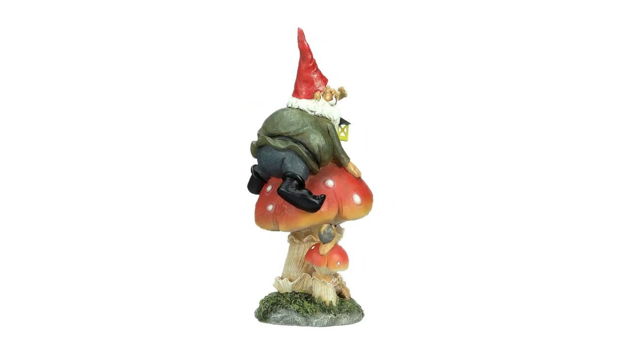 Tesla with the Lamp Garden Gnome Statue Video