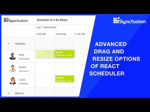 Advanced Drag and Resize Options of React Scheduler